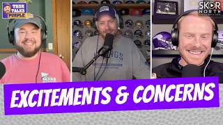 Biggest EXCITEMENTS and CONCERNS for Minnesota Vikings season!