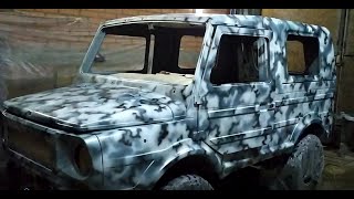 ЛУАЗ-проект. Покраска. Зимний камуфляж.