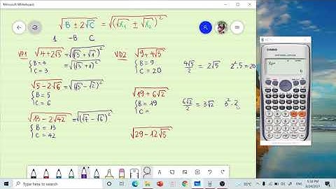 Mẹo tính nhanh biểu thức chứa căn bậc hai bằng máy tính Casio