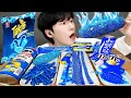 ASMR MUKBANG | 직접 만든 타키스 블루 디저트 핫도그 젤리 먹방 & 레시피 DESSERT BLUE TAKIS JELLY CANDY