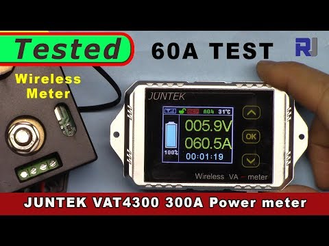 Использование Juntek VAT 4300 Wireless 300A Многофункциональный измеритель тока Current Power