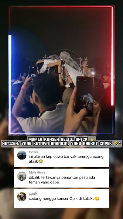 Uniknya Konser Religi Opick, Penonton Kompak & Kocak 🤭