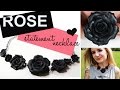 polymer clay Rose Statement Necklace TUTORIAL