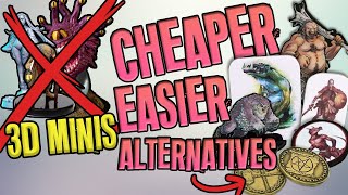 Cheaper & Easier than 3D Miniatures (for TTRPGs)