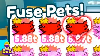 BEST FUSING RECIEPE 👍 AND HOW TO USE THE 😍 FUSING MACHINE IN PET SIMULATOR X