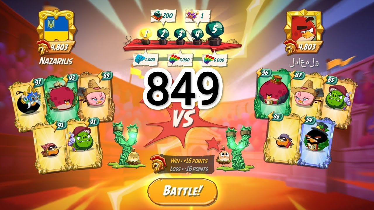 Angry Birds 2 Arena Win N 849 YouTube