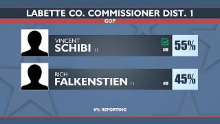Election results for Southeast Kansas tax questions county commissioner races