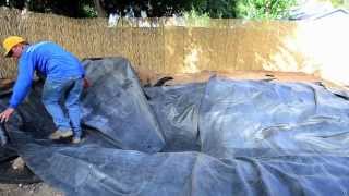 How to build a Fish Pond - Part 6 | Pond Liner & Underlayment