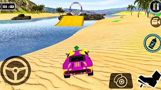 Floating Water Surfer Car Driving 3D  Beach Racing Best Android GamePlay #6 screenshot 2