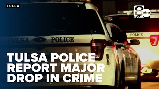 Tulsa police report a record-low murder rate, major drop in auto theft