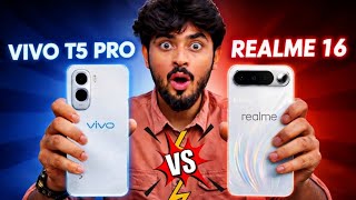 Vivo T5 Pro 5G Vs Realme 16 5G Full Comparison 🔥| Vivo T5 Pro 5G is Here 9020mAh Battery 🔋