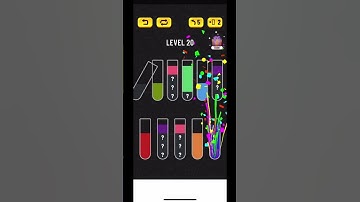 Game-water sort level 20#gameplay #gaming #puzzle #games #colors #sortpuzzle #watersortpuzzle
