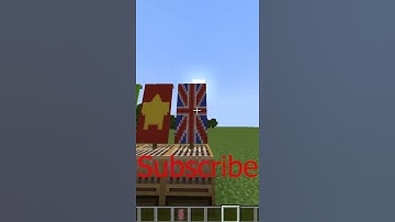 United kingdom flag build in minecraft #shorts