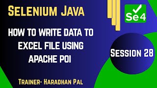 How to Write Data to Excel File using APACHE POI in Selenium with Java–S#28 #education #coding #java