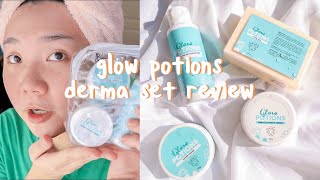 glow potions: glow derma set review // 2 week test