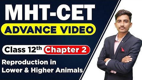 Ch2 Reproduction in lower and higher Animals / MHT-CET 2021 Class12th Biology / Advance Video 💯🏆