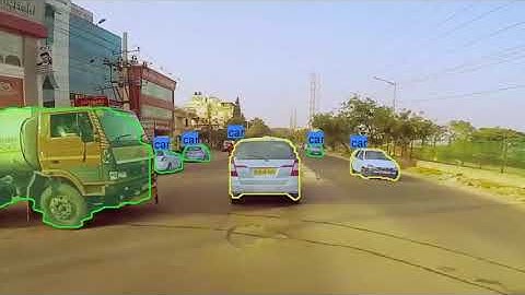 Semantic Segmentation of Indian road video