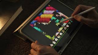 ASMR Tapping and Talking While Putting Together an iPad Puzzle screenshot 4