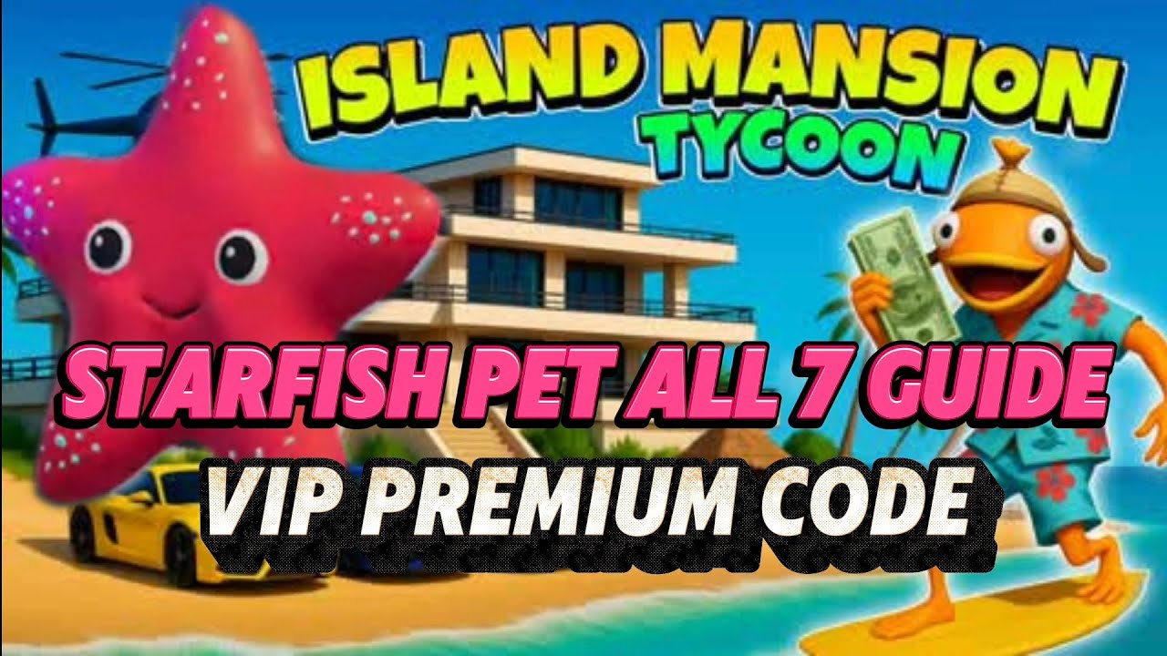 Island Mansion Tycoon [Battle pass Code + All 7 Starfish] #fortnite # ...