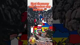 Nazi Germany With Modern Day Borders