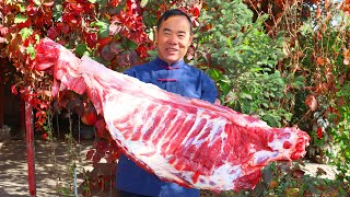 THE BEST Spare Ribs Recipe! Roasted in Home Kiln with Sweet Barbecue Sauce! | Uncle Rural Gourmet