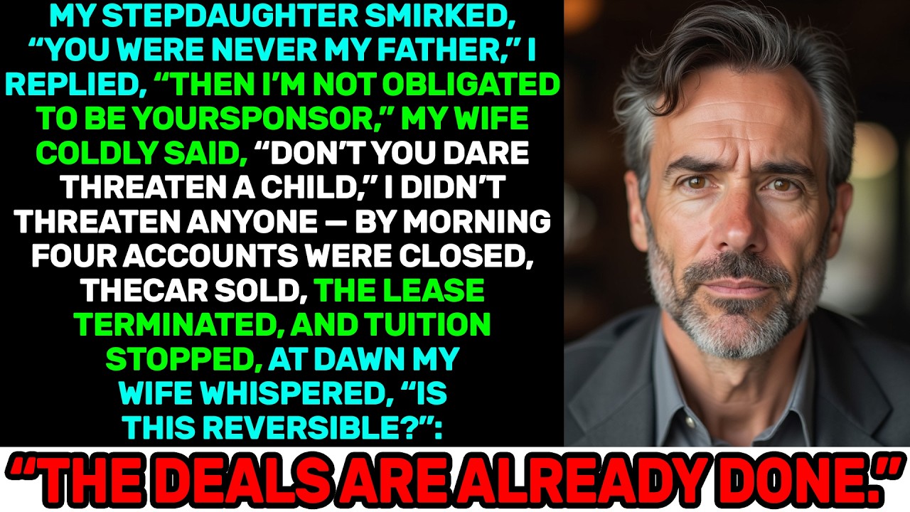 My Stepdaughter Said I Was Never Her Father, My Wife Backed Her — By Dawn It Was All Sold