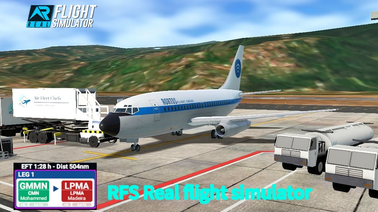 [RFS - Real flight simulator] -Rortos|Casablanca to Maderia|b737-100 ...