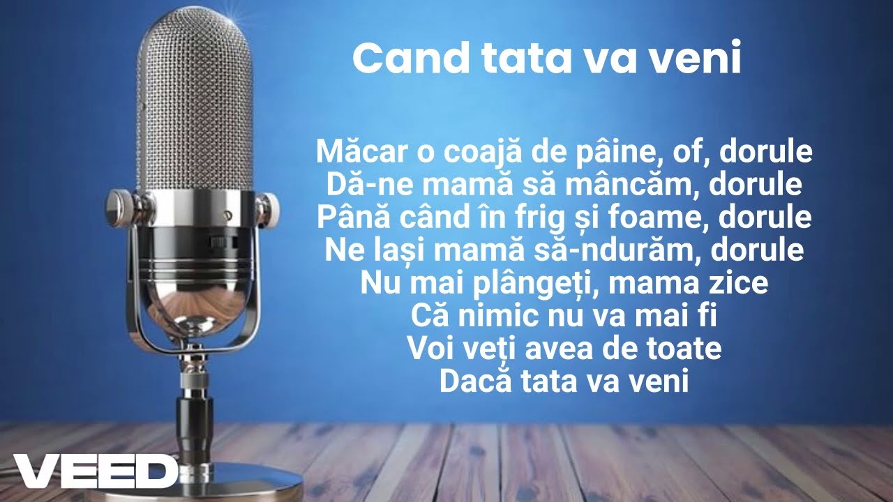Karaoke Negativ - Cand tata va veni (Romania)