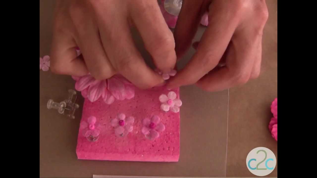 How To Make Floral Push Pins Using Aleene s Tacky Glue YouTube How To Make Floral Push Pins Using Aleene s Tacky Glue YouTube