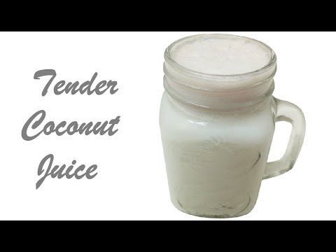 tender-coconut-juice-|-refreshing-healthy-juice-|-tender-coconut-juice-recipe-with-english-subtitles