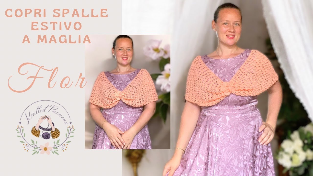 Come Realizzare un Copri Spalle Estivo a Maglia- Flor - YouTube