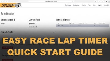 EasyRaceLapTimer Interface Quick Start Guide