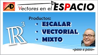 VECTORES de R3. Producto ESCALAR, VECTORIAL y MIXTO Academia DIEGO