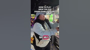 Round1 Crane Game Tips: How to Play the Drop the Pipe game #cranegametips