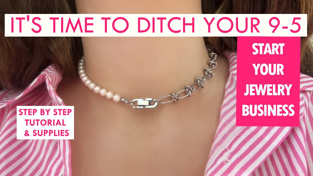 DIY Half Chain Half Pearl Necklace Tutorial Updated Technique Easy
