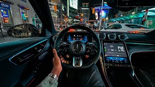 LATE NIGHT 2024 AMG C43 POV DRIVE IN TORONTO