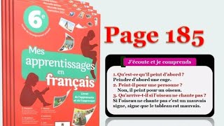 Mes apprentissages en français 6 page 185