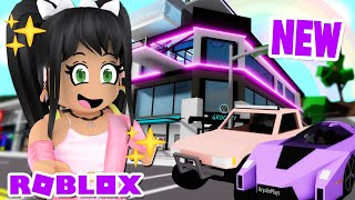 *NEW* GLOWING PENTHOUSE w Secret ROOM & CARS in BROOKHAVEN RP (roblox)