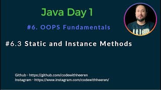 Day 1 - [#6.3] Static And Instance Methods
