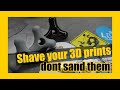 Shave your prints with a card scraper instead of sanding them. How to easily smooth your 3d prints.