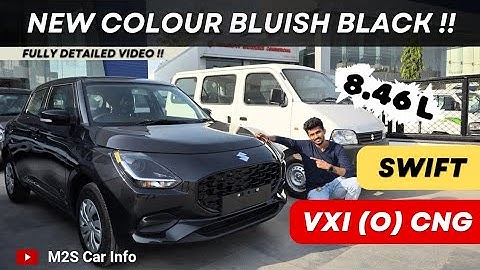 New Colour Bluish Black🔥!! Maruti Swift Vxi O CNG 2025 | On Road Price | Features | New Model Review