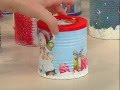 PORTA MINI PANETONE RECICLADO - "PROGRAMA DE BEM COM A VIDA"