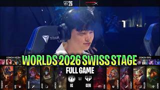 GEN vs IG FULL GAME WORLDS 2026 SWISS STAGE DAY 1 | GEN.G vs INVICTUS GAMING WORLDS 2026 SWISS STAGE