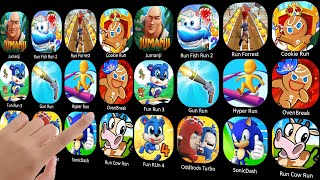 Jumanji, Run Fish Run 2, Run Forrest, Cookie Run, Fun Run 3, Gun Run, Hyper Run, Cookie, SonicDash screenshot 4