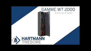 Coffre-fort 17 armes et Munitions - Serrure à clé et tubes compteurs - 750  L : HARTMANN WT617