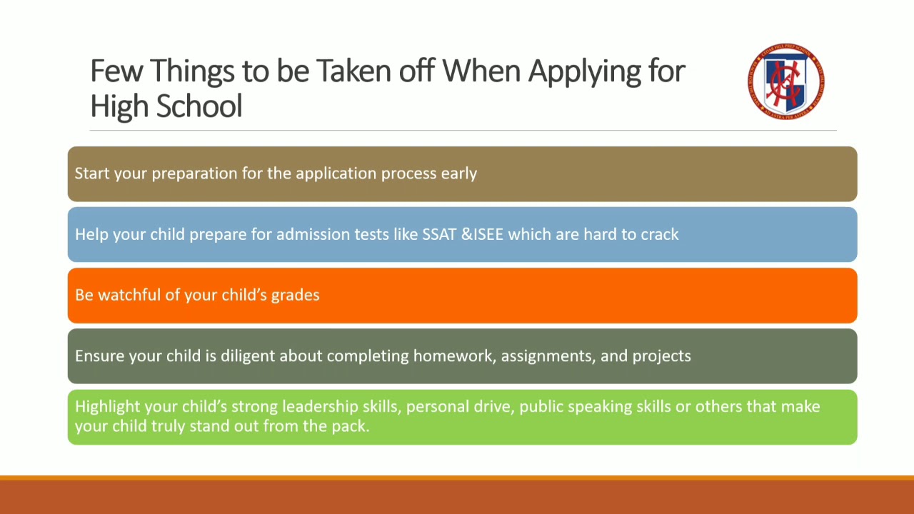 How To Set Your Child Up For Getting Accepted Into Their Dream High ...