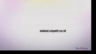 Tutorial Elearning Unpatti Cara login sebagai mahasiswa