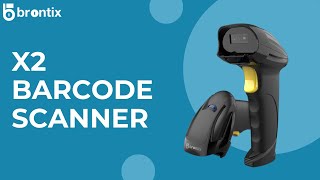 BRONTIX - X2 Wireless Barcode Scanner | Bluetooth +2.4G , Inventory Mode , Super Decoding