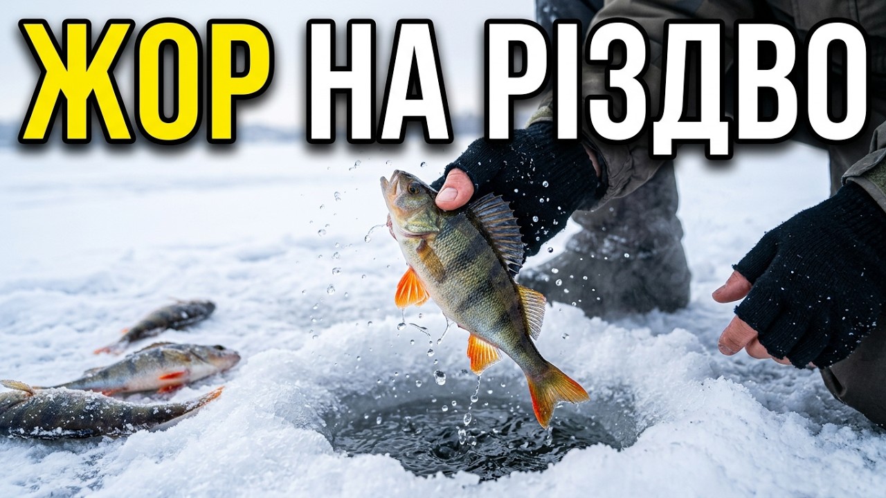 Зимова рибалка в с. Почапенці на Різдвяні свята 2016