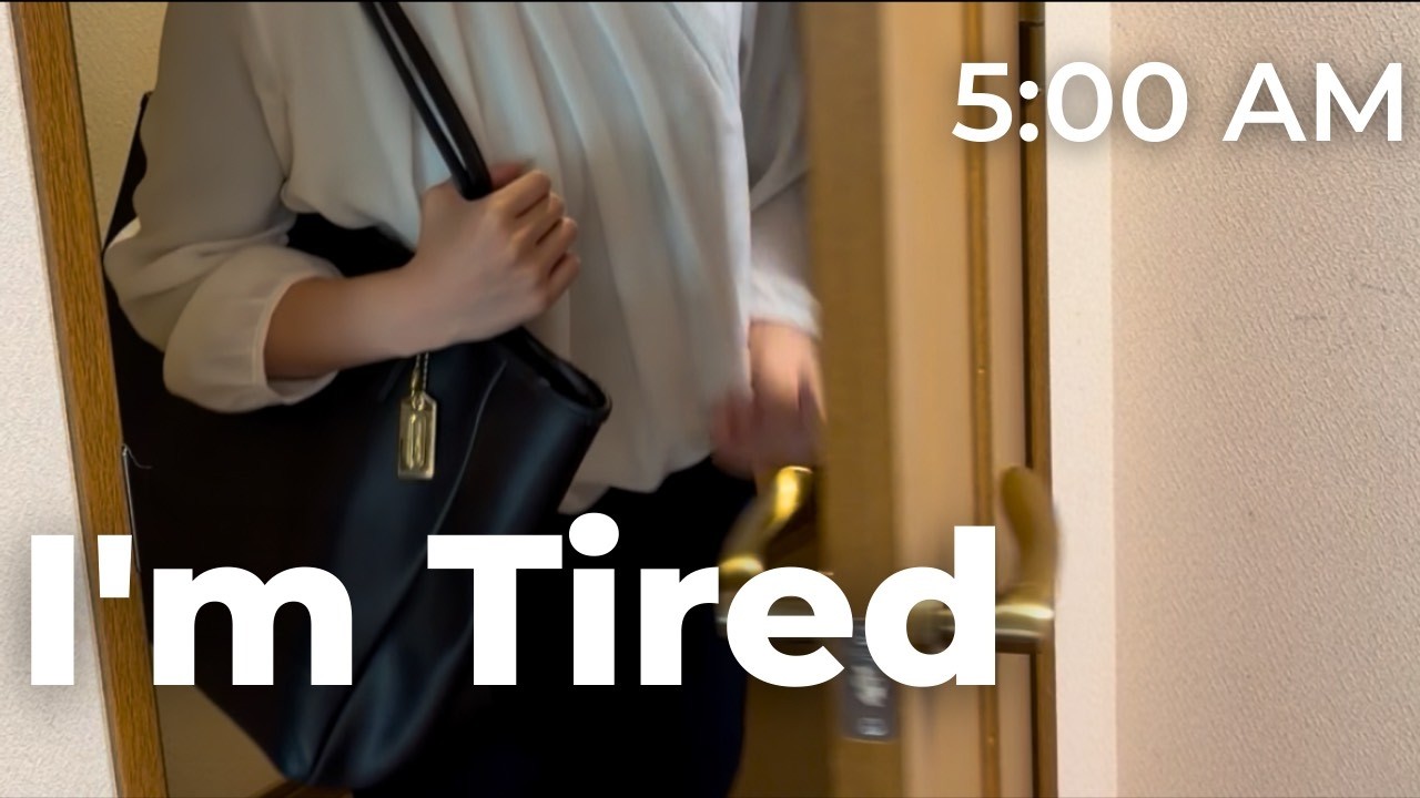 【5:00 AM】A Tired Working Woman’s Morning in Japan Before Work
